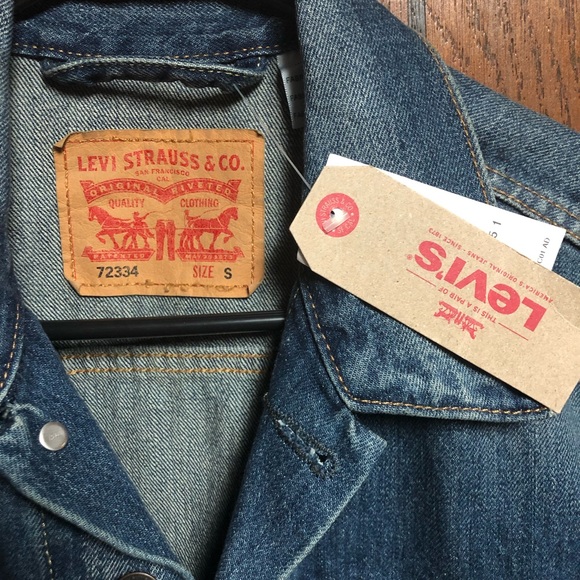 NEW Levi’s Strauss Denim Jean Jacket Mens Small - Picture 4 of 5